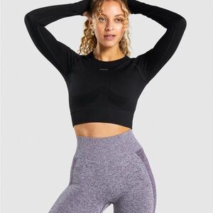 Gymshark Flex Black Women's Seamless Crop Top